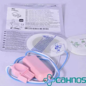 Electrodo desfibrilador pediátrico AED compatible Physio-Control, modelo LIFEPAK 500, 1000 y CR Plus, energía limitada, con presa rosa