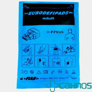 Electrodo desfibrilador adulto con cable interno compatible con marcas Nihon Kohden, Welch Allyn, Artema y Dräger