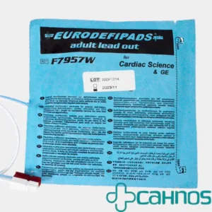 Electrodos desfibriladores estándar para adultos, con cable externo. Parches para desfibrilador, compatibles con equipos de las marcas Cardiac Science y General Electric.