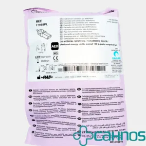 Electrodo desfibrilador pediátrico compatible con marca CU Medical Systems modelo PARAMEDIC CU-ER1, energía limitada Saver One