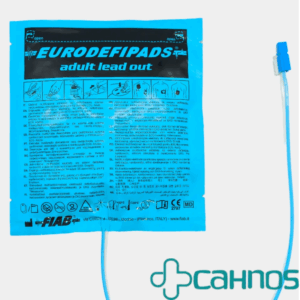 Electrodos desfibriladores estándar para adultos con cable externo. Parches para desfibrilador, compatibles con equipos de las marcas CU Medical Systems y CMOS Drake.