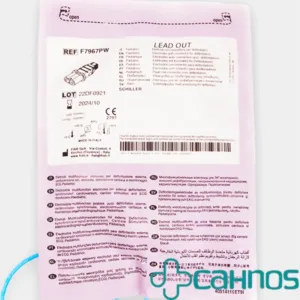 Electrodo desfibrilador pediátrico estándar Schiller con cable exterior, compatible con modelos Fred EasyPort, Fred PA-1, Argus Pro LifeCare y Cardiovit AT-101