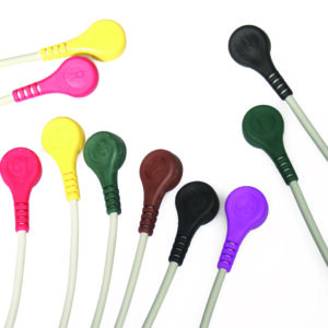 Cable de paciente ECG con distribuidor inspeccionable, conexión snap Esaote FIAB · Ref. F5200RC