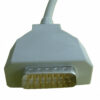 Cable de paciente ECG con distribuidor inspeccionable, conexión snap Marquette, Hellige FIAB · Ref. F5746RC