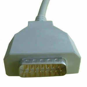 Cable de paciente ECG con distribuidor inspeccionable, conexión snap Marquette, Hellige FIAB · Ref. F5746RC