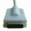 Cable de paciente ECG con distribuidor inspeccionable, conexión snap Burdick/Quinton, Siemens FIAB · Ref. F5749RC