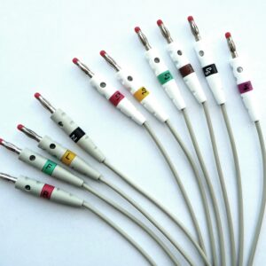 Cable de paciente ECG con distribuidor inspeccionable, conexión clavija 4 mm Esaote FIAB · Ref. F6200R