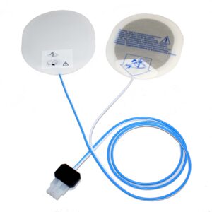 Par de electrodos de estimulación cardiaca externa para adulto Nihon Kohden, Innomed FIAB · Ref. F7955/STIM