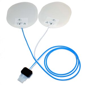 Par de electrodos de estimulación cardiaca externa para adulto Nihon Kohden, Innomed FIAB · Ref. F7955/STIM