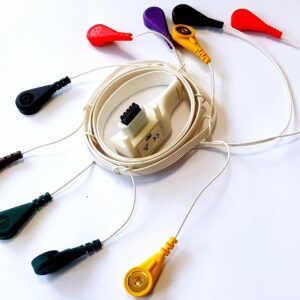 Cable de paciente ECG sin distribuidor, conexión snap Mortara FIAB · Ref. F8751