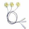 Electrodo ECG desechable precableado pediátrico/neonatal, de espuma 23x30 mm, 80 cm wire, radiolucent FIAB · Ref. F9053NRM/80