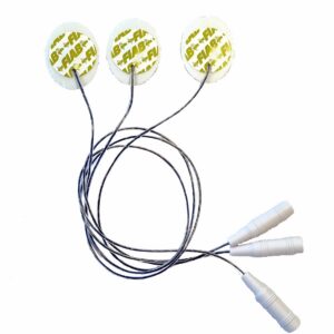 Electrodo ECG desechable precableado pediátrico/neonatal, de espuma 23x30 mm, 80 cm wire, radiolucent FIAB · Ref. F9053NRM/80