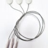 Electrodo ECG desechable precableado pediátrico/neonatal, de espuma 20x15mm, 80 cm wire, radiolucent FIAB · Ref. F9053PRRM/80