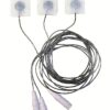 Electrodo ECG desechable precableado pediátrico/neonatal, de tejido sin tejer 22x22 mm, 80 cm wire FIAB · Ref. F9054NQ/RM/80