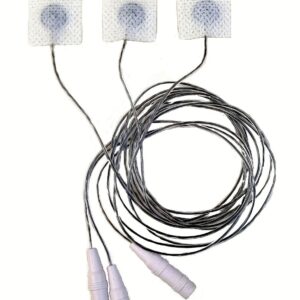 Electrodo ECG desechable precableado pediátrico/neonatal, de tejido sin tejer 22x22 mm, 80 cm wire FIAB · Ref. F9054NQ/RM/80