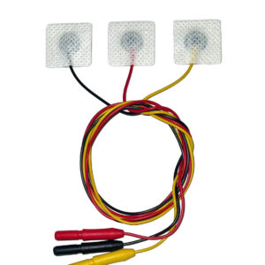 Electrodo ECG desechable precableado pediátrico/neonatal, de tejido sin tejer 22x22 mm, 50 cm wire FIAB · Ref. F9057NQ/RM/50