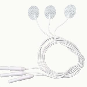 Electrodo ECG desechable precableado pediátrico/neonatal, de tejido sin tejer 20x15 mm, 50 cm wire, radiolucent FIAB · Ref. F9057PRRM