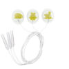 Electrodo ECG desechable precableado pediátrico/neonatal, de espuma 23x30 mm, 90 cm wire, radiolucent FIAB · Ref. F9058/90NRM