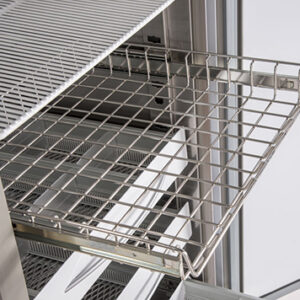 Cajón de alambre de acero inox modelos 170-200-250-400 — accesorio Fiocchetti