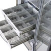 Cajón de aluminio con divisores por mod. 100-140-280 — accesorio Fiocchetti