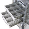 Cajón de aluminio con separadores ajustables para modelo 500 — accesorio Fiocchetti