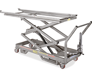 Fiocchetti Carro elevador oleodinámico con rodillos h 38,5/215
