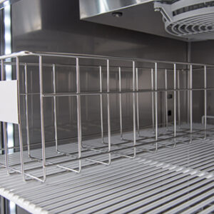 Rack de alambre de acero inox cm 14 x 42 x 15 H (max. 3 sobre cada rejilla) — accesorio Fiocchetti