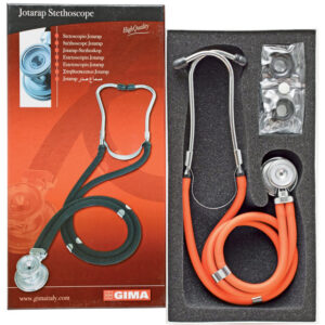Fonendoscopio Jotarap GIMA de Doble Cabeza – Estetoscopio Tipo Sprague Rappaport, Doble Tubo y Sin Látex | Refs. 32579 a 32587