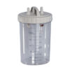 Frasco de aspiración 1 litro con tapa autoclavable 121 °C y sistema antirrebose – Recambio GIMA (Ref. 28226)