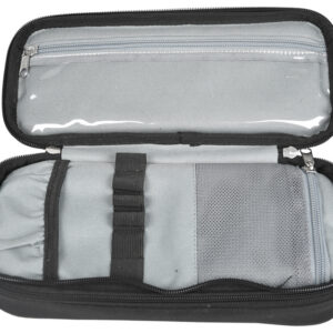 Funda blanda multiusos GIMA para estetoscopio y accesorios de enfermería – Negro, 28 x 12,5 x 6,5 cm (Ref. 27137)