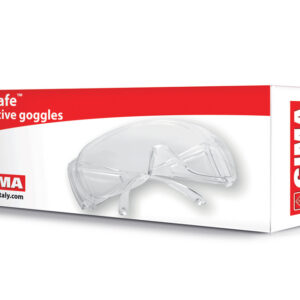 Gafas de Protección Ocular POLYSAFE Medical GIMA – Autoclavables con Caja Individual, Visera Superior y Laterales (EN 166:2001) | Ref. 25660