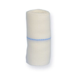 Gasa en cinta (Ribbon Gauze) de algodón 100 % 5 m x 10 cm – Absorbente, sin látex ni PVC | Ref. GIMA 59424, caja de 6 unidades