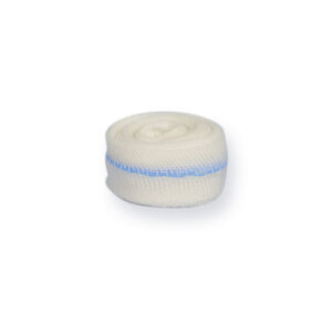 Gasa en tira (ribbon gauze) de algodón 100% – 5 m × 2,5 cm, 33 g/m² – Caja de 12 unidades (Ref. GIMA 59421)