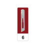 GIMA CARBON STEEL GOUGE BLADES N 6 - sterile