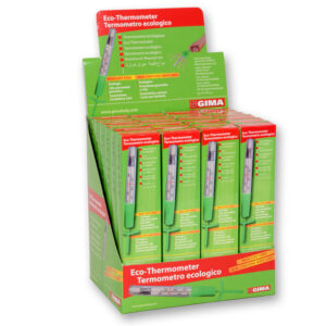 GIMA DISPLAY OF ECOLOGICAL THERMOMETER with shake-down aid
