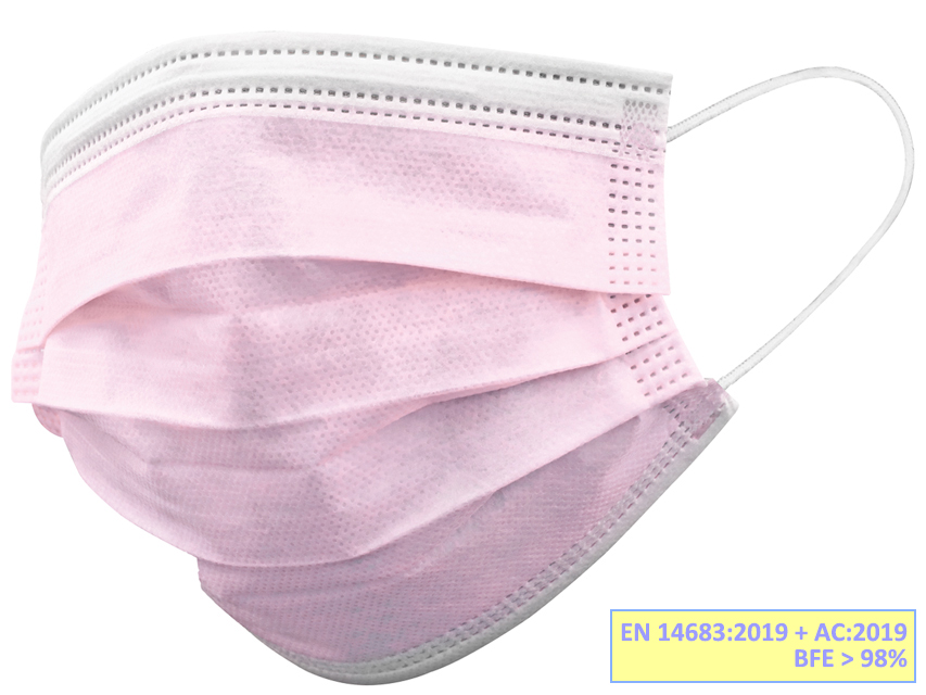 GISAFE 98% FILTERING SURGEON MASK 3 PLY type IIR with loops