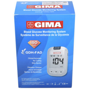 Glucómetro GIMA Glucose Monitor Kit mg/dL | Ref. 24110 | Kit de Autocontrol de Glucosa (GB, FR, IT, ES, PT, DE)