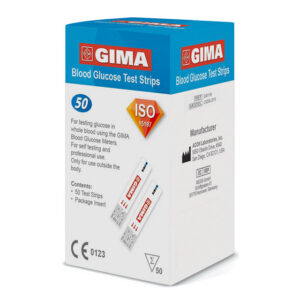 GLUCOSE STRIPS for Gima Glucose Monitor GB,FR,IT,ES,DE,LT