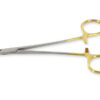 GOLD CRILE WOOD NEEDLE HOLDER