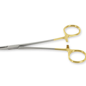GOLD CRILE WOOD NEEDLE HOLDER