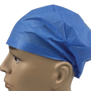 Gorro quirúrgico desechable con elástico en SMS – GIMA (Ref. 21097) | Caja de 1.000 uds (10 bolsas de 100), transpirable e impermeable