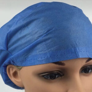 Gorro quirúrgico desechable con elástico en SMS – GIMA (Ref. 21097) | Caja de 1.000 uds (10 bolsas de 100), transpirable e impermeable