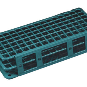 Gradilla para tubos de ensayo Ø 12-13 mm con 90 posiciones – Polipropileno autoclavable – Caja de 5 uds. (GIMA 37935)