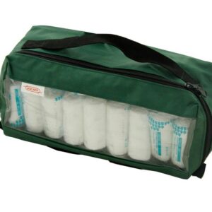 GREEN BIG POUCH WITH HANDLE