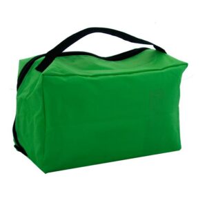 GREEN POUCH WITH HANDLE