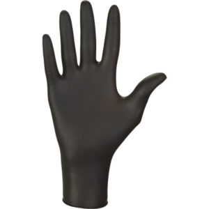 Guantes de Nitrilo NITRYLEX® BLACK Sin Polvo para Examen Médico – Color Negro, Tallas S (6-7) a XL | GIMA (Ref. GM21816-GM21819)