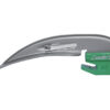 Hoja de laringoscopio desechable de fibra óptica (F.O.) MacIntosh n.º 1 infantil – GIMA – Sistema Green ISO 7376 – Caja de 10 uds (Ref. GM57996)