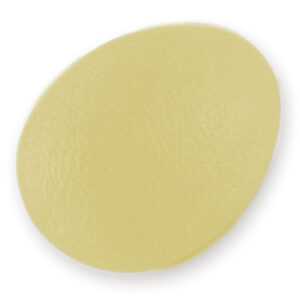 Huevo de entrenamiento SQUEEZE EGG X-soft amarillo – Ejercitador de mano y dedos de TPE con resistencia extra suave (Ref. 47140)