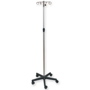 I.V.STAND ON 5 WHEELS TROLLEY