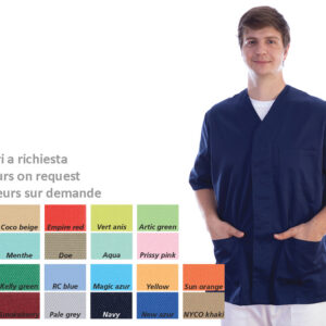 JACKET WITH STUD - cotton/polyester